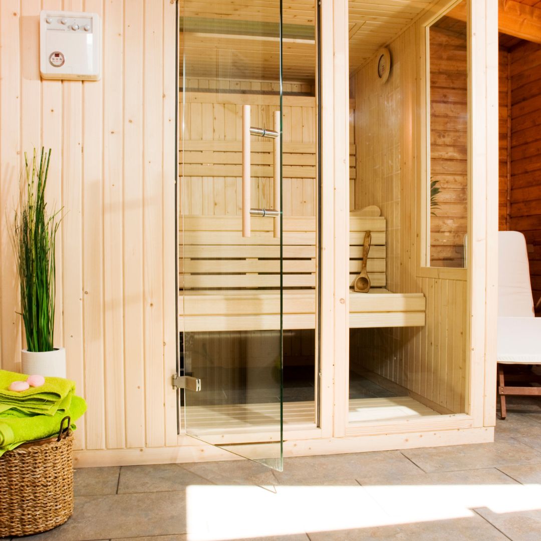 private sauna after installation