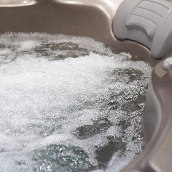 Jets making bubbles in the water