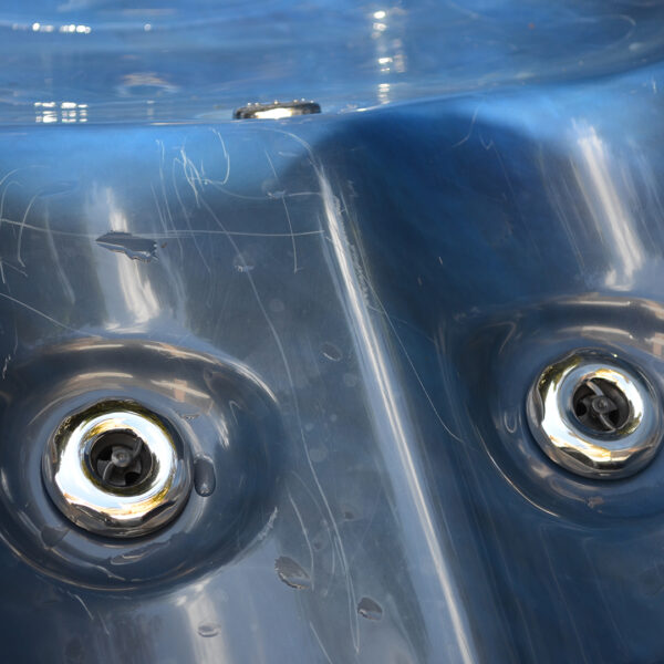 Image of a damaged hot tub